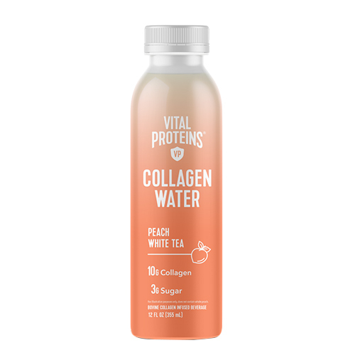 Vital Proteins Collagen Water - Peach White Tea on white background