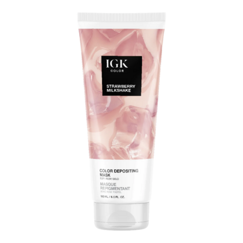 IGK Hair Color Depositing Hair Mask - Brown Bella on white background