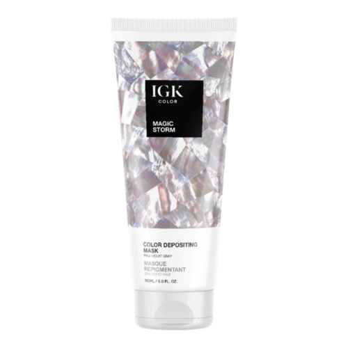 IGK Hair Color Depositing Hair Mask - Brown Bella on white background