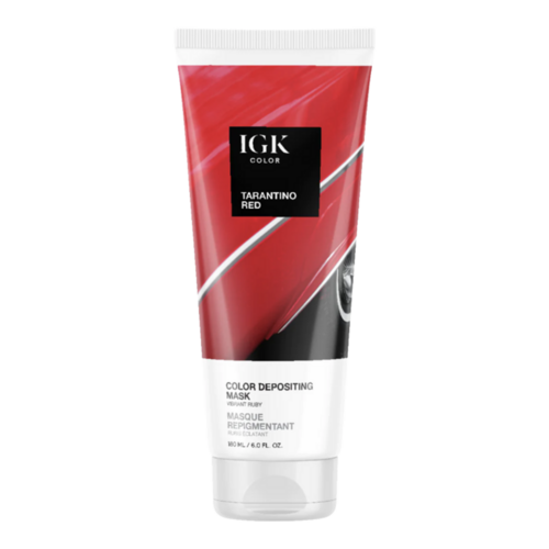 IGK Hair Color Depositing Hair Mask - Brown Bella on white background