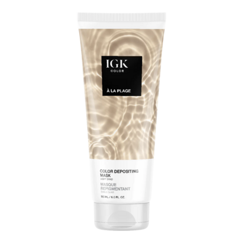IGK Hair Color Depositing Hair Mask - Brown Bella on white background