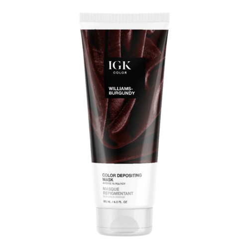 IGK Hair Color Depositing Hair Mask - Brown Bella on white background