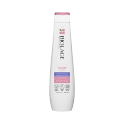 Color Last Purple Shampoo with Fig and Orchid on white background