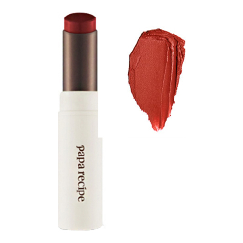 Papa Recipe Color Melting Velvet Lipstick - Brick Red on white background