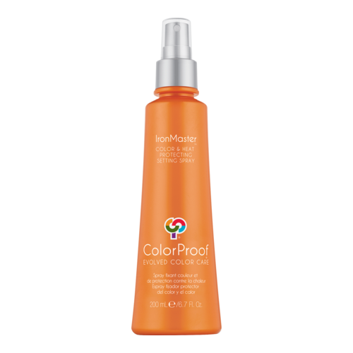 ColorProof IronMaster Color and Heat Protecting Setting Spray on white background