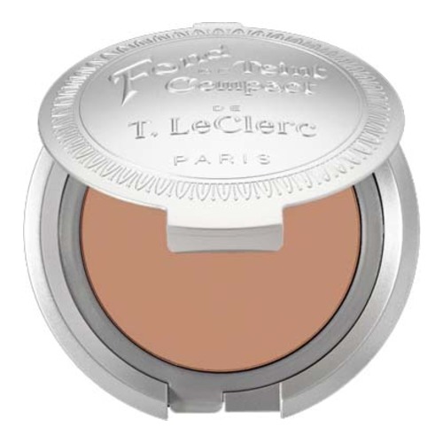 T LeClerc Compact Cream - 03 Amande Naturel on white background