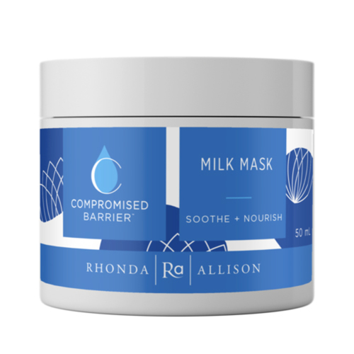 Rhonda Allison Compromised Barrier Milk Mask on white background