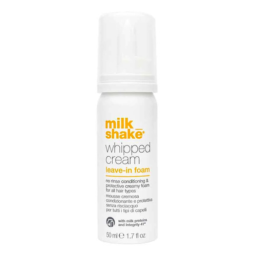 milk_shake Conditioning Whipped Cream on white background