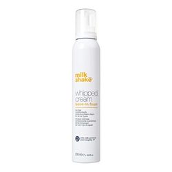 Conditioning Whipped Cream on white background