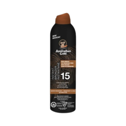 Continuous Spray Sunscreen With Bronze SPF 15 on white background