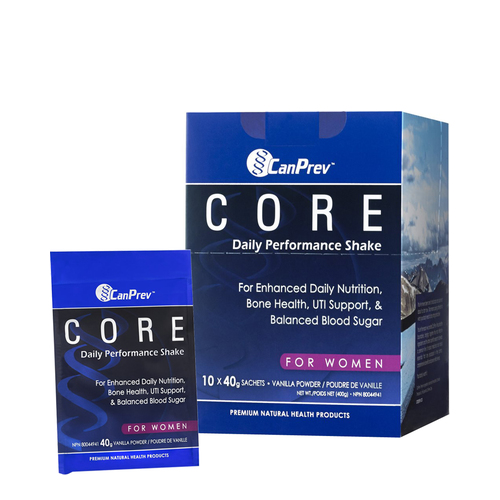 CanPrev Core Women's Shake Box - Vanilla, 10 x 40g/1.4 oz