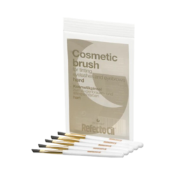 Cosmetic Brush Gold Hard on white background