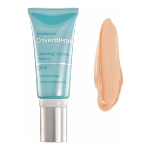 Exuviance CoverBlend Concealing Treatment Makeup SPF 30 - Bisque on white background