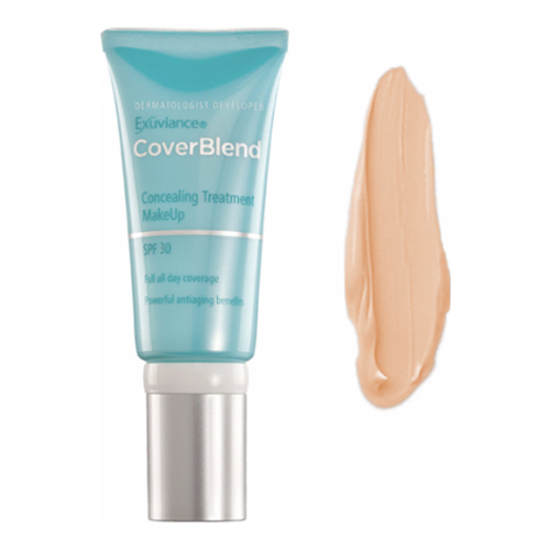 Exuviance CoverBlend Concealing Treatment Makeup SPF 30 - Bisque on white background