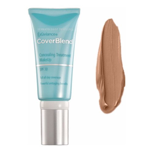 Exuviance CoverBlend Concealing Treatment Makeup SPF 30 - Bisque on white background