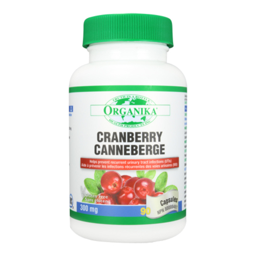 Organika Cranberry Extract on white background