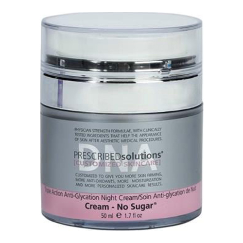 PRESCRIBEDsolutions Cream - No Sugar (Triple Action DNA Repair Anti-glycation Night Cream) on white background