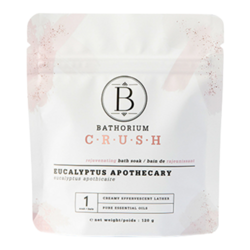 Bathorium Crush Eucalyptus Apothecary on white background