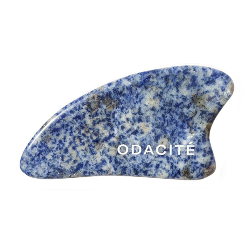 Odacite Crystal Contour Gua Sha Blue Sodalite Beauty Tool, 1 piece