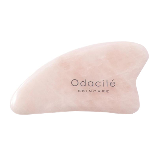 Odacite Crystal Contour Gua Sha Rose Quartz Beauty Tool, 1 piece