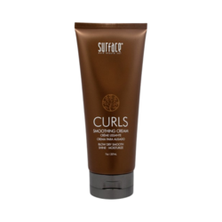 Curls Smoothing Cream on white background