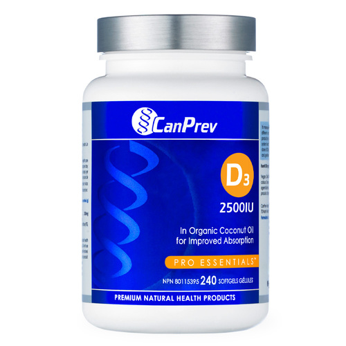 CanPrev D3 2500IU - MCT Base, 240 capsules