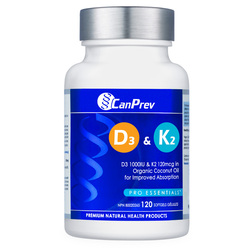 D3 and K2 - Organic Coconut Oil on white background