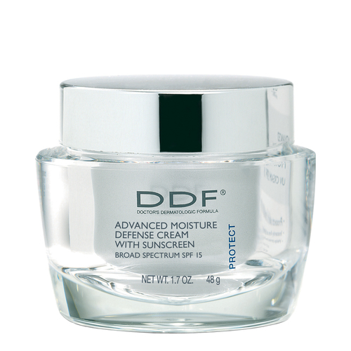 DDF Advanced Moisture Defense SPF 15 on white background