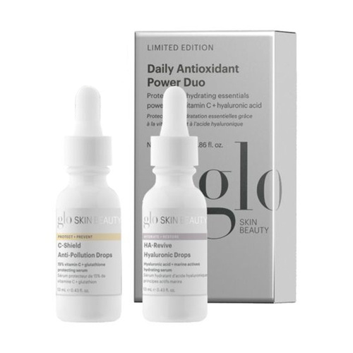 Glo Skin Beauty Daily Antioxidant Power Duo on white background