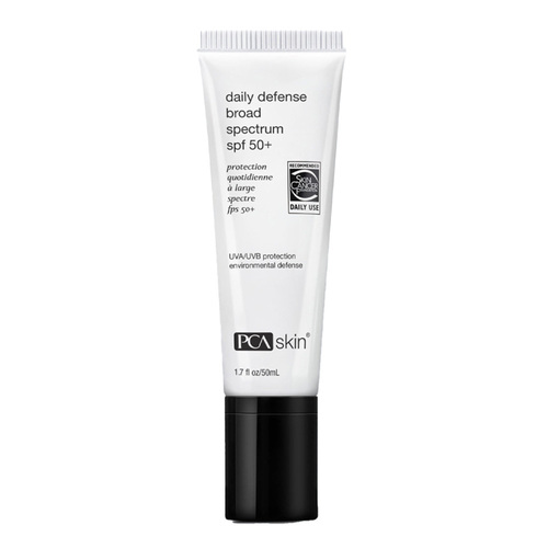 PCA Skin Daily Defense Broad Spectrum SPF 50+ on white background