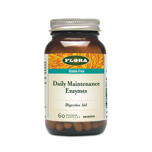 Flora Daily Maintenance Enzymes, 60 capsules
