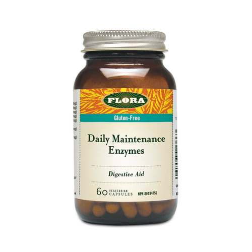 Flora Daily Maintenance Enzymes on white background