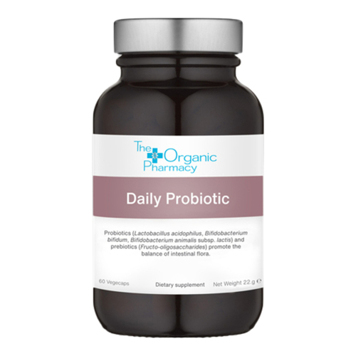 The Organic Pharmacy Daily Probiotics on white background