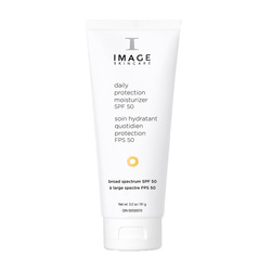 Daily Protection Moisturizer SPF 50 on white background