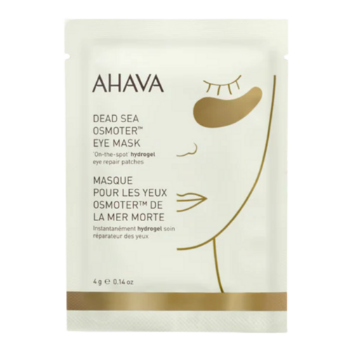 Ahava Dead Sea Osmoter Eye Mask on white background