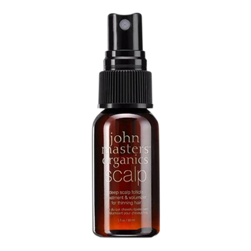 John Masters Organics Deep Scalp Follicle Treatment and Volumizer for Thinning Hair on white background