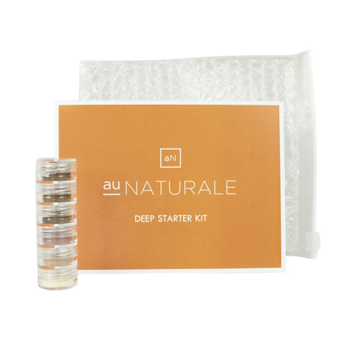 Au Naturale Cosmetics Deep Starter Kit on white background