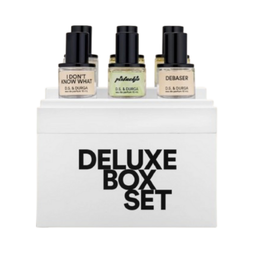 D.S. & Durga Deluxe Box EDP Set on white background
