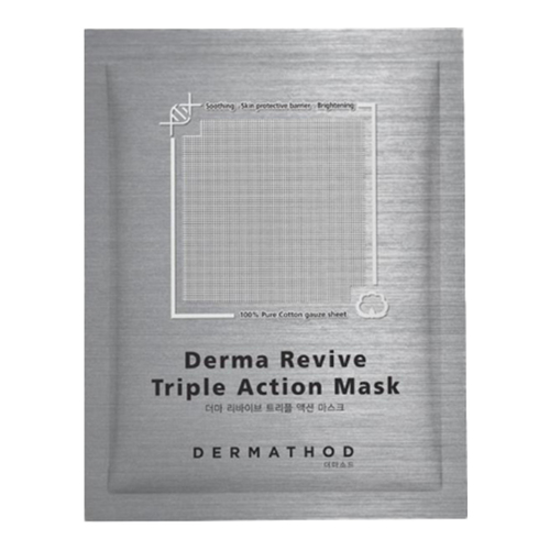 DERMATHOD  Derma Revive Triple Action Mask, 8 sheets
