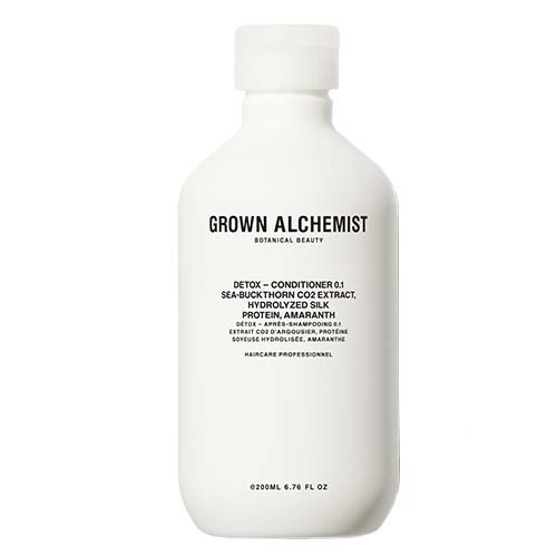 Grown Alchemist Detox - Conditioner 0.1 Sea-Buckthorn CO2 Extract Hydrolyzed Silk Protein Amaranth on white background