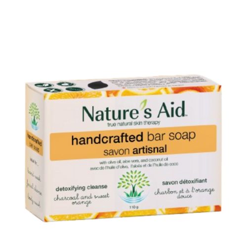 Nature's Aid Detoxifying Soap Bar - Charcoal, 110g/3.88 oz Natures Aid Detoxifying Soap Bar - Charcoal on white background