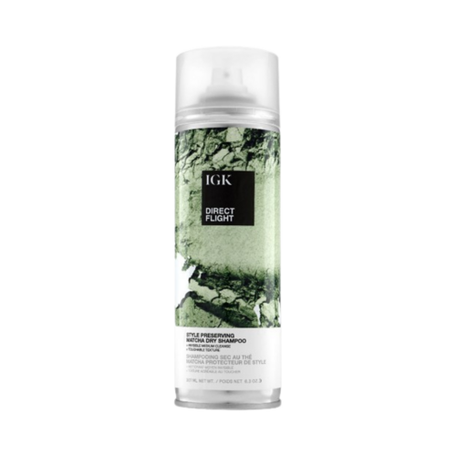 IGK Hair Direct Flight Matcha Dry Shampoo, 177ml/6 fl oz IGK Hair Direct Flight Matcha Dry Shampoo on white background
