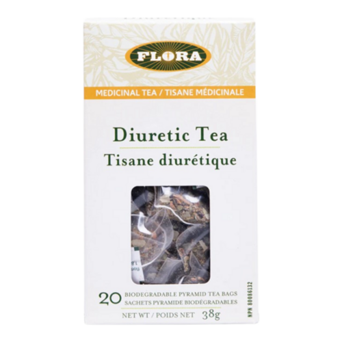 Flora Diuretic Tea on white background