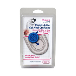 Double-Action Gel Heel Cushions - Ladies on white background