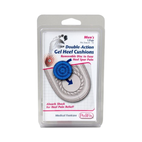 Pedifix Double-Action Gel Heel Cushions - Mens, 1 sets Pedifix Double-Action Gel Heel Cushions - Mens on white background