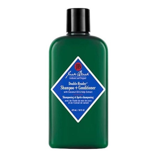 Jack Black Double Header Shampoo and Conditioner on white background