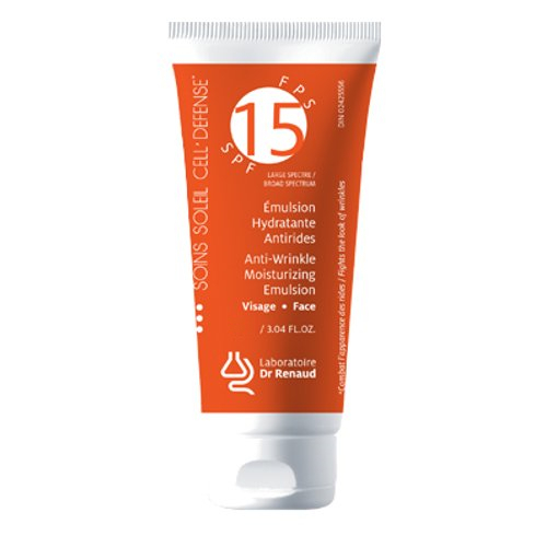 Dr Renaud Anti-Wrinkle Moisturizing Emulsion Broad Spectrum SPF 15 on white background