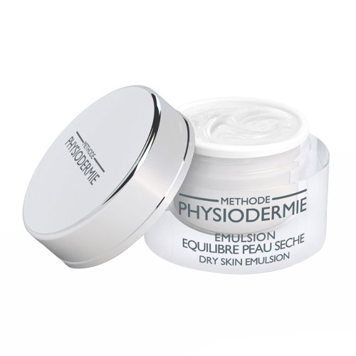 Physiodermie Dry Skin Emulsion on white background