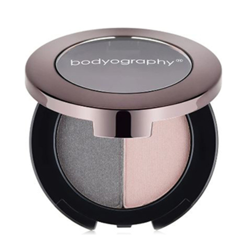 Bodyography Duo Expression Eye Shadow - Breathless (Soft Pink Shimmer Grey Shimmer) on white background