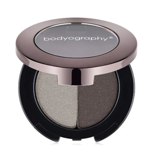 Bodyography Duo Expression Eye Shadow - Breathless (Soft Pink Shimmer Grey Shimmer) on white background